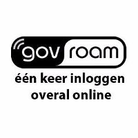 Logo met tekst: Govroam, een keer inloggen overal online